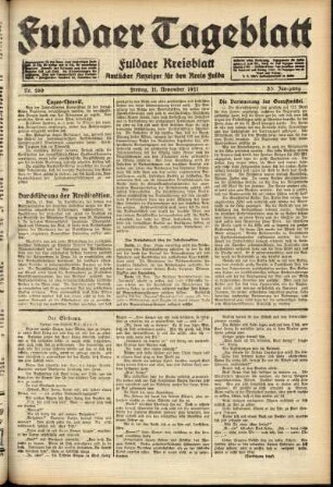 Ausgabe vom Freitag, den 11. November 1921.