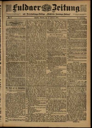 Ausgabe vom Montag, den 23. Februar 1903.