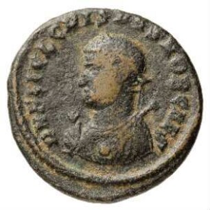 Münze, Follis, Aes 3, 317 - 320 n. Chr.