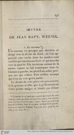 Oeuvre de Jean Bapt. Weenix