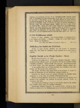 Englische Verluste an der Straße Cambrai-Arras.