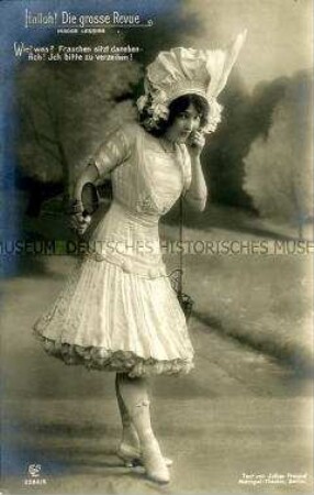 Madge Lessing in der Revue "Halloh! Die grosse Revue" im Metropol-Theater