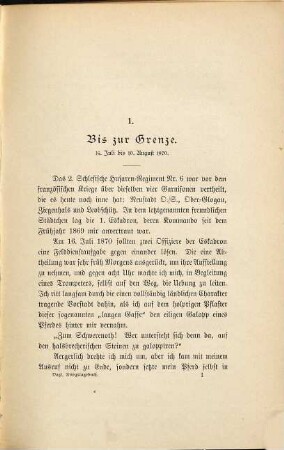 Kriegstagebuch eines Truppenoffiziers : 1870/71