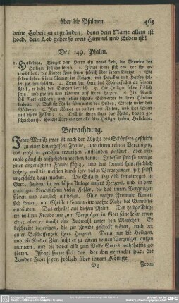 Der 149. Psalm