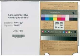 Entnazifizierung Paul Jost , geb. 01.05.1903 (Kaufmann)