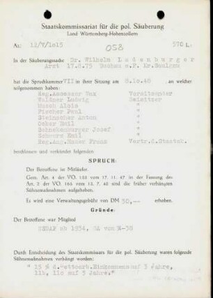 Ladenburger, Wilhelm, Dr.