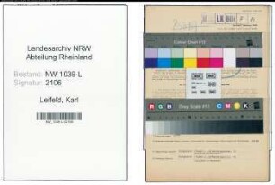 Entnazifizierung Karl Leifeld , geb. 15.01.1900 (Kassenbeamter)
