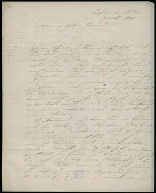 Brief von Louis Spohr an Edward Taylor