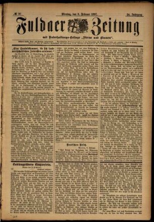 Ausgabe vom Montag, den 08. Februar 1897.