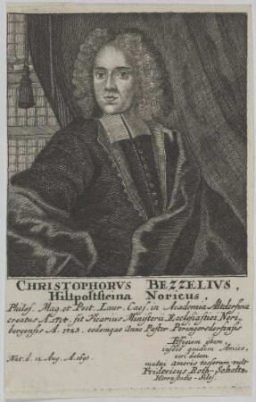 Bildnis des Christophorvs Bezzelivs