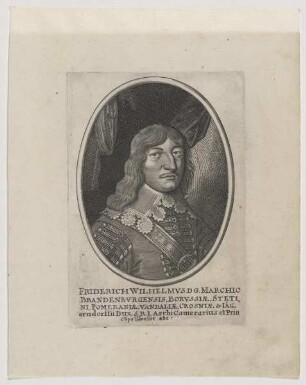 Bildnis des Friderich Wilhelmvs Marchio Brandenbvrg