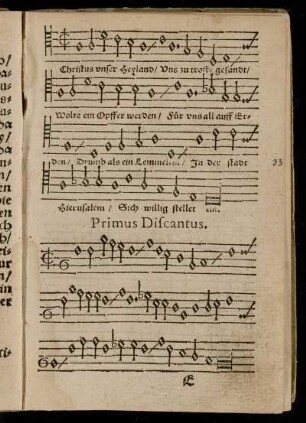 Primus Discantus. - Quarta vox.