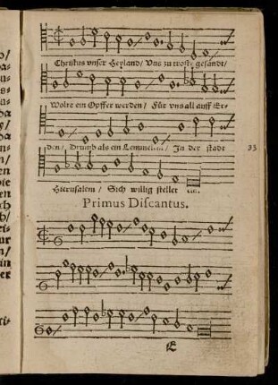 Primus Discantus. - Quarta vox.
