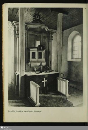 Prötzel bei Straußberg, klassizistischer Kanzelaltar