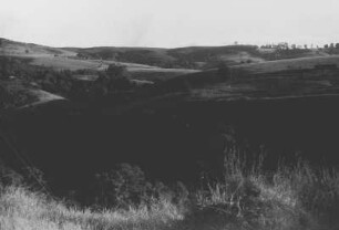 Hügellandschaft : Blick über eine Hügellandschaft im südafrikanischen Tafelland