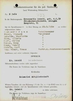 Schmid, Kreszentia