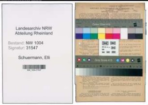 Entnazifizierung Elli Schuermann , geb. 26.09.1914 (Pflegerin)