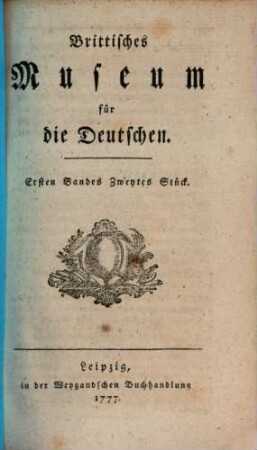 Brittisches Museum für die Deutschen, 1,2