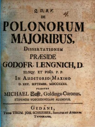 De Polonorum maioribus