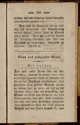 Neun und sechzigster Brief. Wie vorher