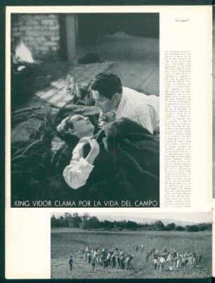 King Vidor clama por la vida del campo