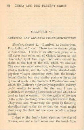 Chapter VI. American and Japanese trade competition