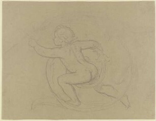 Putto zwischen Ranken