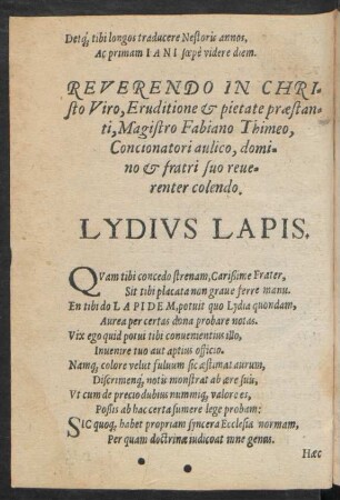 Lydius Lapis.