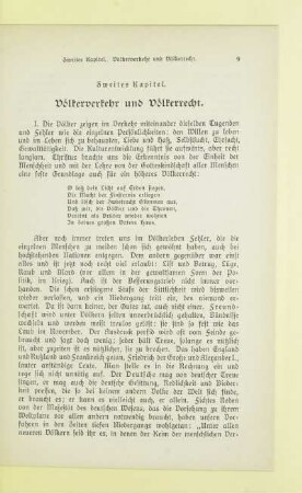 Zweites Kapital. Voelkerverkehr und Voelkerrecht