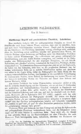 Lateinische Paläographie