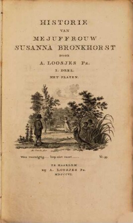 Historie van Mejuffrouw Susanna Bronkhorst : met Platen, 1