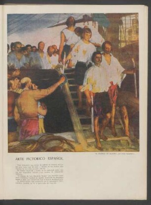 Arte pictórico español : "El regreso de Elcano" - [Pintura]