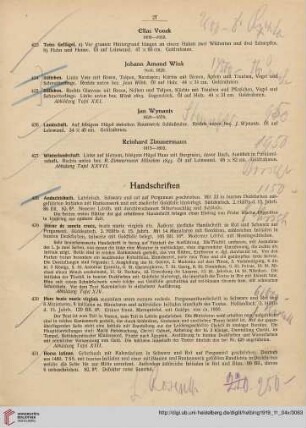 Handschriften (Nr. 428-436)