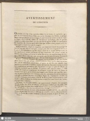 Avertissement De L'Éditeur