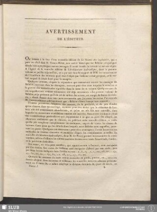Avertissement De L'Éditeur