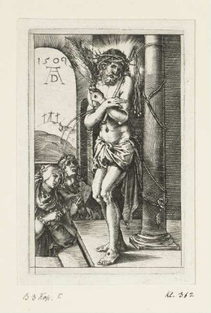 Schmerzensmann an der Säule, Blatt 1 der Folge "Passion"