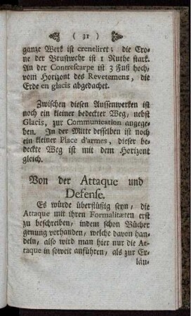Von der Attaque und Defense.