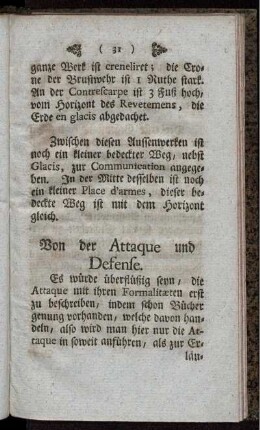 Von der Attaque und Defense.