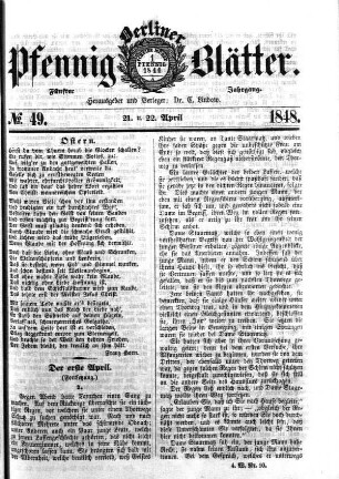 No. 49, 21. u. 22. April