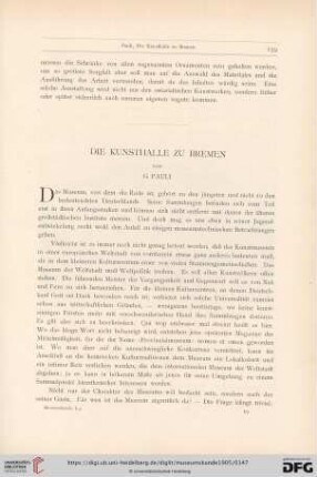 1: Die Kunsthalle zu Bremen