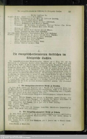 J. Die evangelisch-reformierten Geistlichen im Königreiche Sachsen