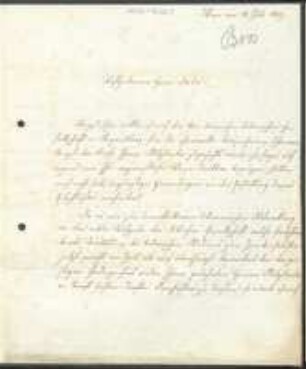 Brief von Joseph Boos an Unbekannt