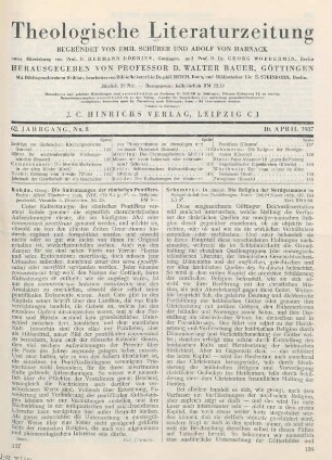 137 [Rezension] Rohde, Georg, Die Kultsatzungen der römischen Pontifices