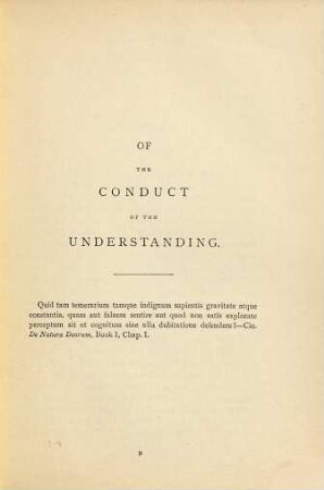 Locke's conduct of the understanding