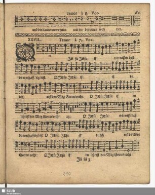 XXVII. O JEsu wir wissen daß du