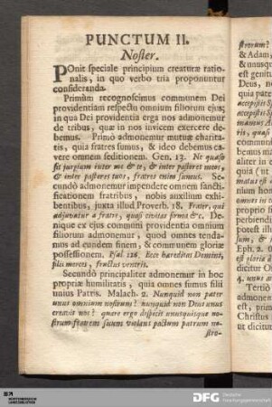 Punctum II. Noster.