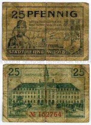 Notgeldschein der Stadt Herne