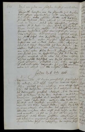 Freytag d. 6 July 1736.