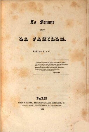 La femme et la famille