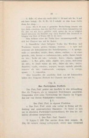 Cap. 2. Das Participium Perfecti.